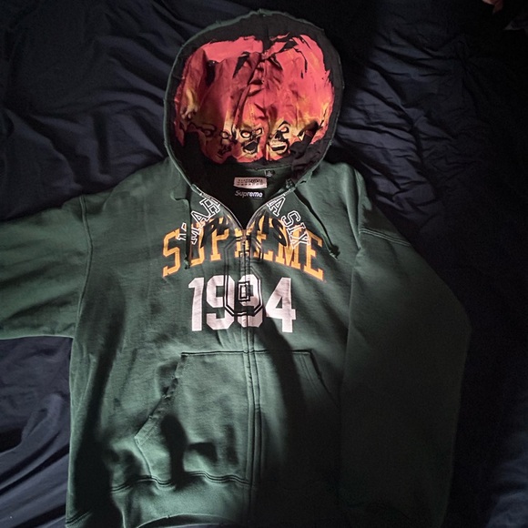 Zip Up Supreme Hoodie Skull Supreme Skulls Zip Up Hooded